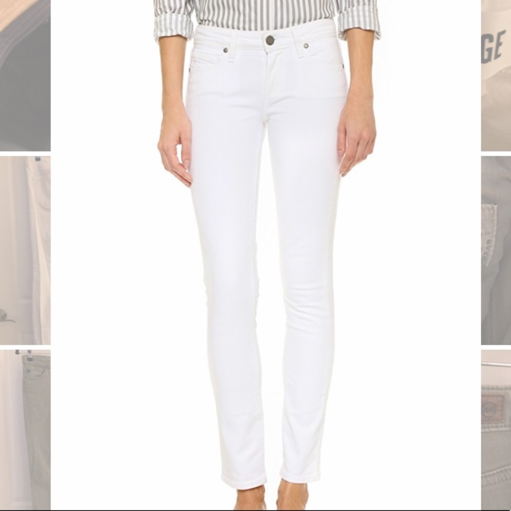 Paige White Skyline Skinny Jeans Size 28